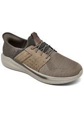 Skechers Men's Slip-Ins Relaxed Fit- Slade - Ocon Slip-On Memory Foam Casual Sneakers from Finish Line - Taupe