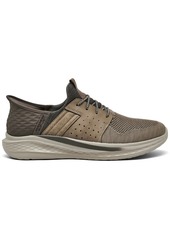 Skechers Men's Slip-Ins Relaxed Fit- Slade - Ocon Slip-On Memory Foam Casual Sneakers from Finish Line - Taupe