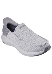 Skechers Men's Slip-ins Relaxed Fit: Parson - Mox Slip-On Moc Toe Casual Sneakers from Finish Line - Light Grey