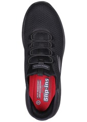 Skechers Men's Slip-ins Work- Summits - Colsin Casual Wide-Width Sneakers from Finish Line - Black