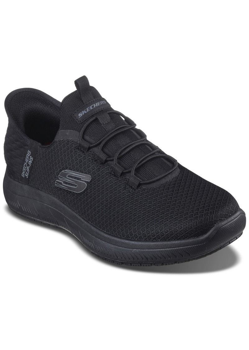 Skechers Men's Slip-ins Work- Summits - Colsin Casual Wide-Width Sneakers from Finish Line - Black