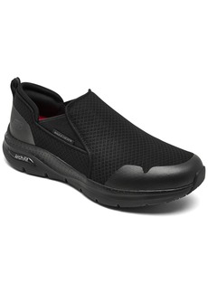 Skechers Men's Work: Arch Fit Slip Resistant Slip-On Work Sneakers from Finish Line - Blk-black