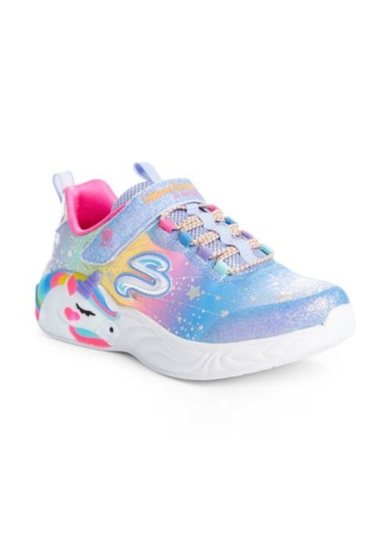 SKECHERS S-Lights Unicorn Dreams Glitter Sneaker