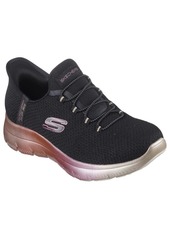 Skechers Sport Women's Women's Hands Free Slip-INS Summits Sneaker BKMT=Black/Multi