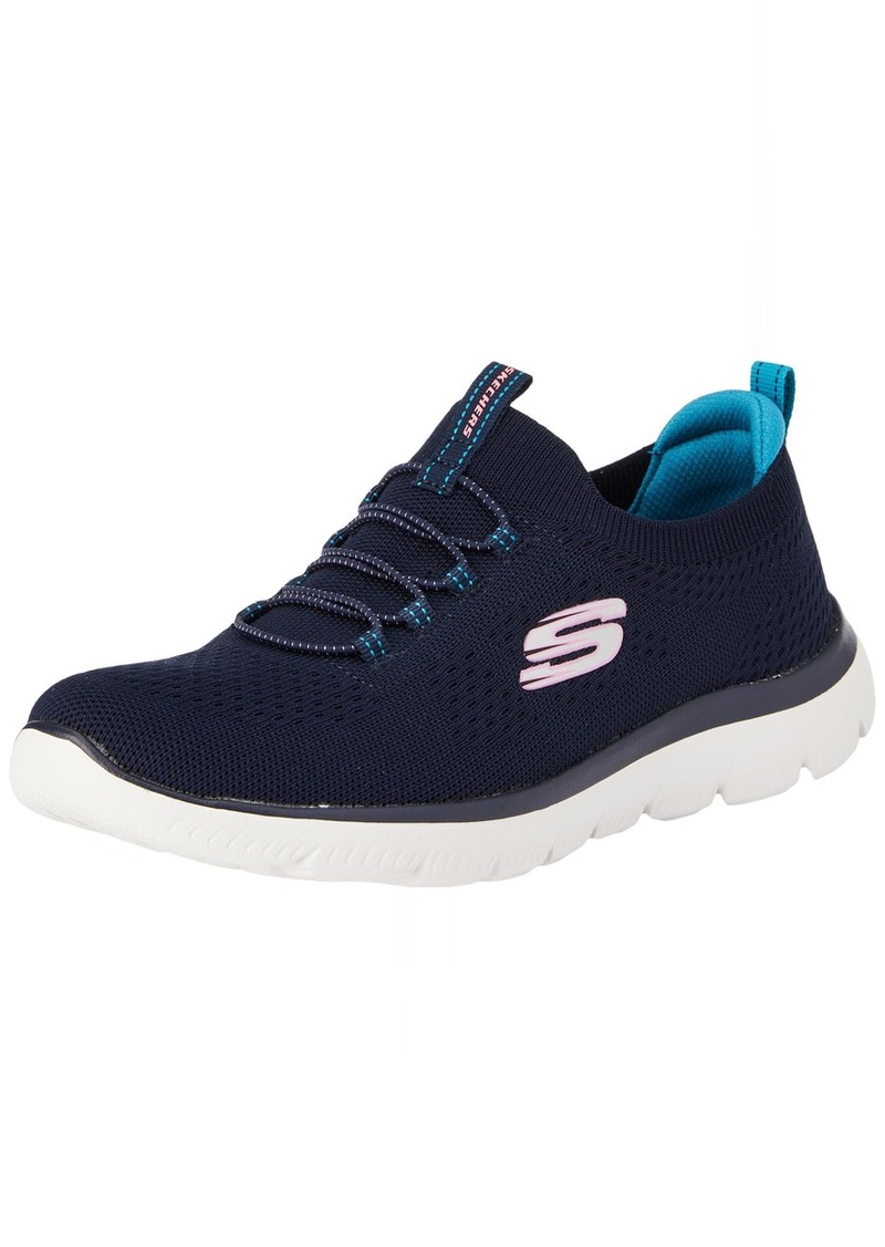 Skechers Sport Women's Women's Summits-TOP Player Sneaker Navy/Multi=NVMT