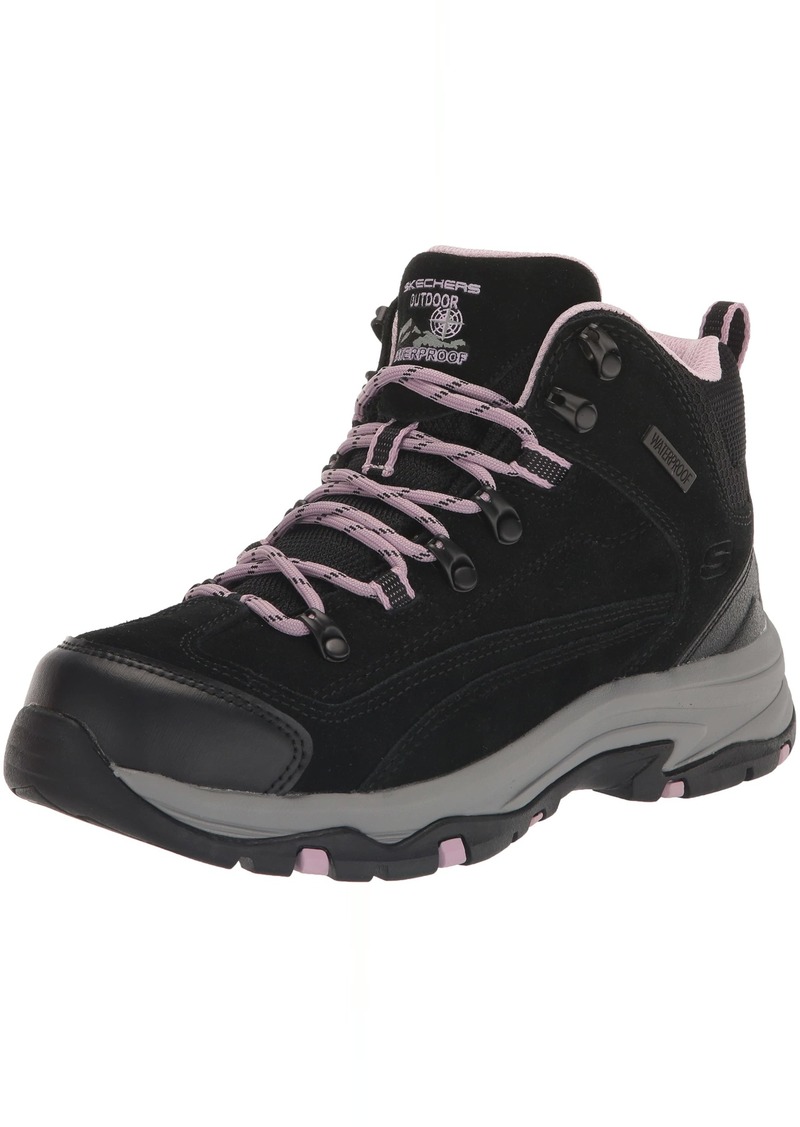 Skechers Sport Women's Women's Trego-Alpine Trail Hiking Shoe BKLV=Black/Lavendar