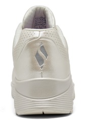 Skechers Street Women's Uno - Pearl Princess Casual Sneakers from Finish Line - White Pearlized/White Pea