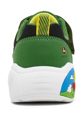 Skechers Toddler Boys John Deere: Play Scene - Barn-Squad Buddies Fastening Strap Casual Sneakers from Finish Line - Green/Black