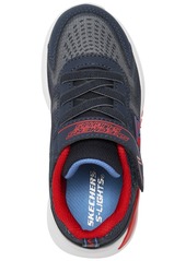 Skechers Toddler Boys S-Lights: Tri-Namics Light-Up Stay-Put Closure Casual Sneakers from Finish Line - Navy/Red