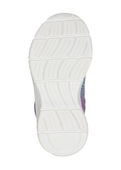 Skechers Toddler Girls Microspec Plus - Swirl Sweet Adjustable Strap Casual Sneakers from Finish Line - Periwinkle, Multi