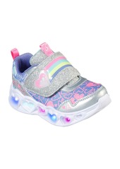 Skechers Toddler Girl's Rainbow Strap Light-Up Stay-Put Closure Running Sneakers from Finish Line