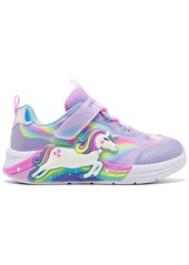 Skechers Toddler Girls S-Lights: Unicorn Chaser Light-Up Fastening Strap Casual Sneakers from Finish Line - Lavender