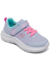 Skechers Toddler Girls Skech Fast Fastening Strap Casual Sneakers from Finish Line - Lavender, Multi