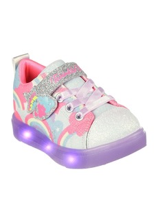 Skechers Toddler Girls Twinkle Sparks Ice 2.0 Light-Up Adjustable Strap Closure Casual Sneakers from Finish Line - Multi