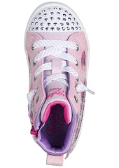 Skechers Toddler Girls Twinkle Toes Twi-Lites 2.0 Light Up Casual Sneakers from Finish Line - Pink, Multi