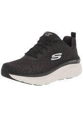 Skechers Women's D'LUX Walker-Daily Beauty Sneaker Black=BLK