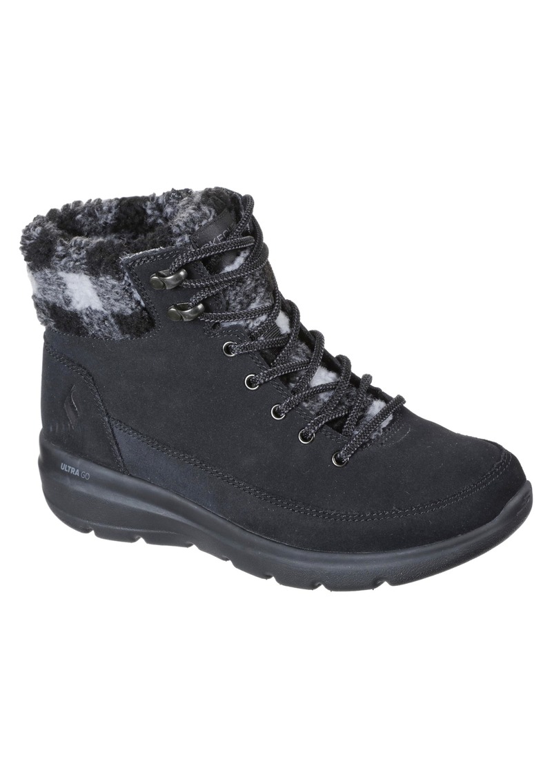 Skechers Women's Glacial Ultra-Timber Fashion Boot Black/Gray