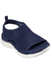 Skechers Women's Flex Appeal 4.0 - Livin in this Slip-On Walking Sandals from Finish Line - Black