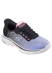 Skechers Women's Go Walk 7 - Adel Casual Walking Sneakers from Finish Line - Black/Multi