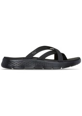 Skechers Women's Go Walk Flex Flip-Flop Slide Sandals from Finish Line - Black