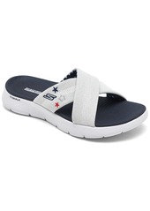 Skechers Women's Go Walk Flex Sandal - Patriotic Casual Sandals from Finish Line - Wnv-white/