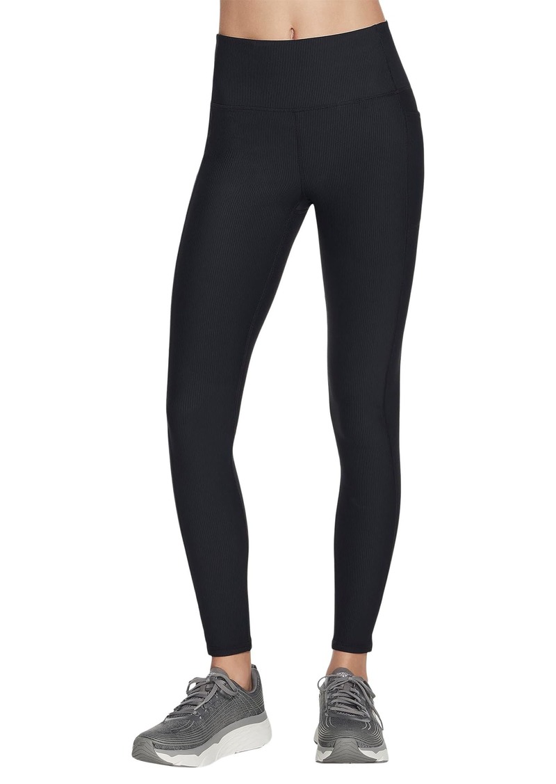 Skechers Women's Go Walk Rib Full Length High Waisted Legging