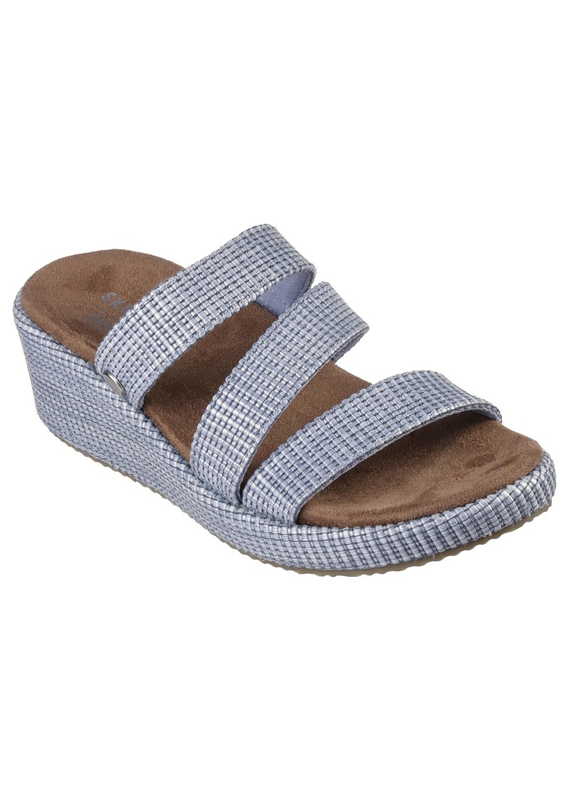 SKECHERS Women's Martha Stewart Arch FIT Beverlee-Morningside Wedge Sandal