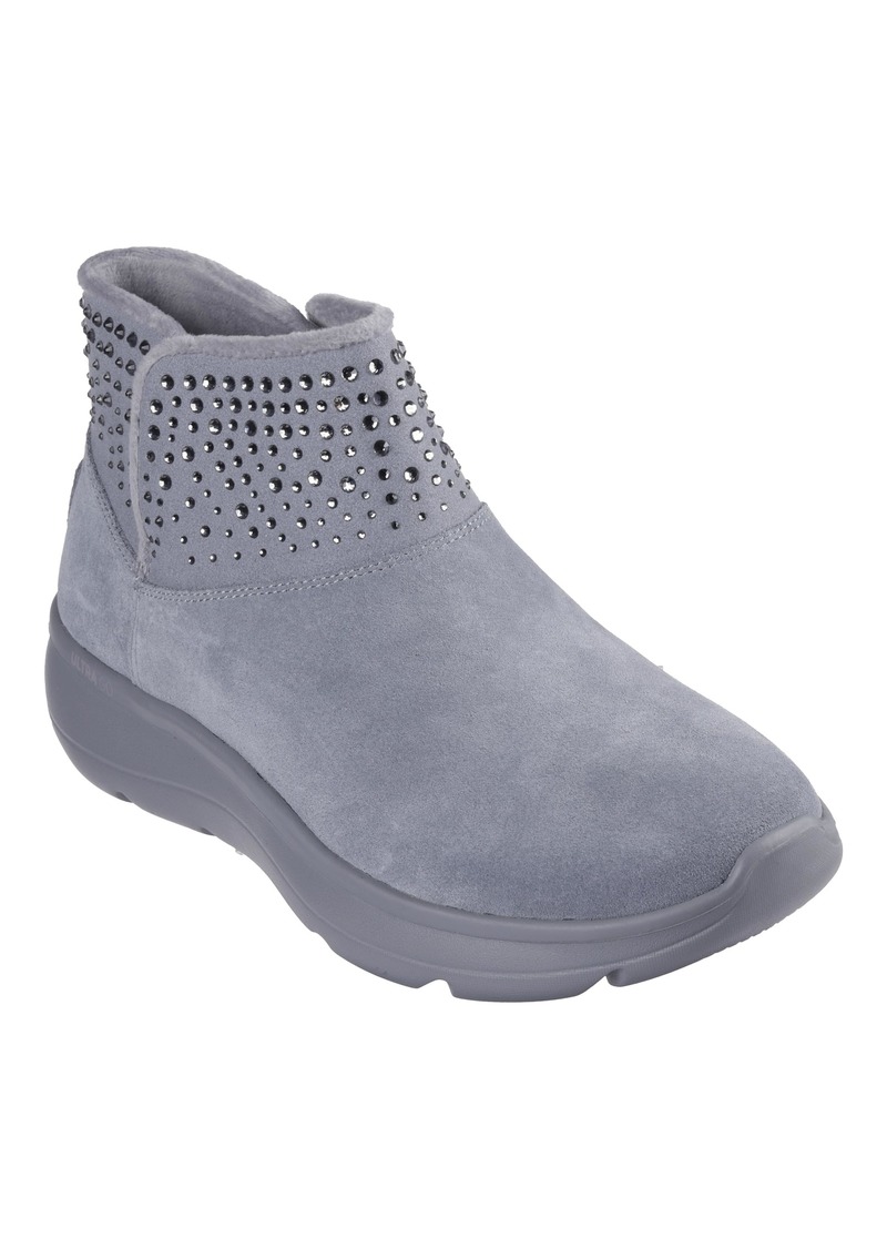 Skechers Women's On-The-Go Encore-Winter Gleam Ankle Boot Gray