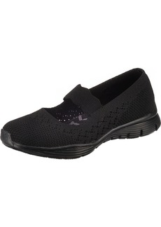 Skechers Women's Seager-Power Hitter-Engineered Knit Mary Jane Flat
