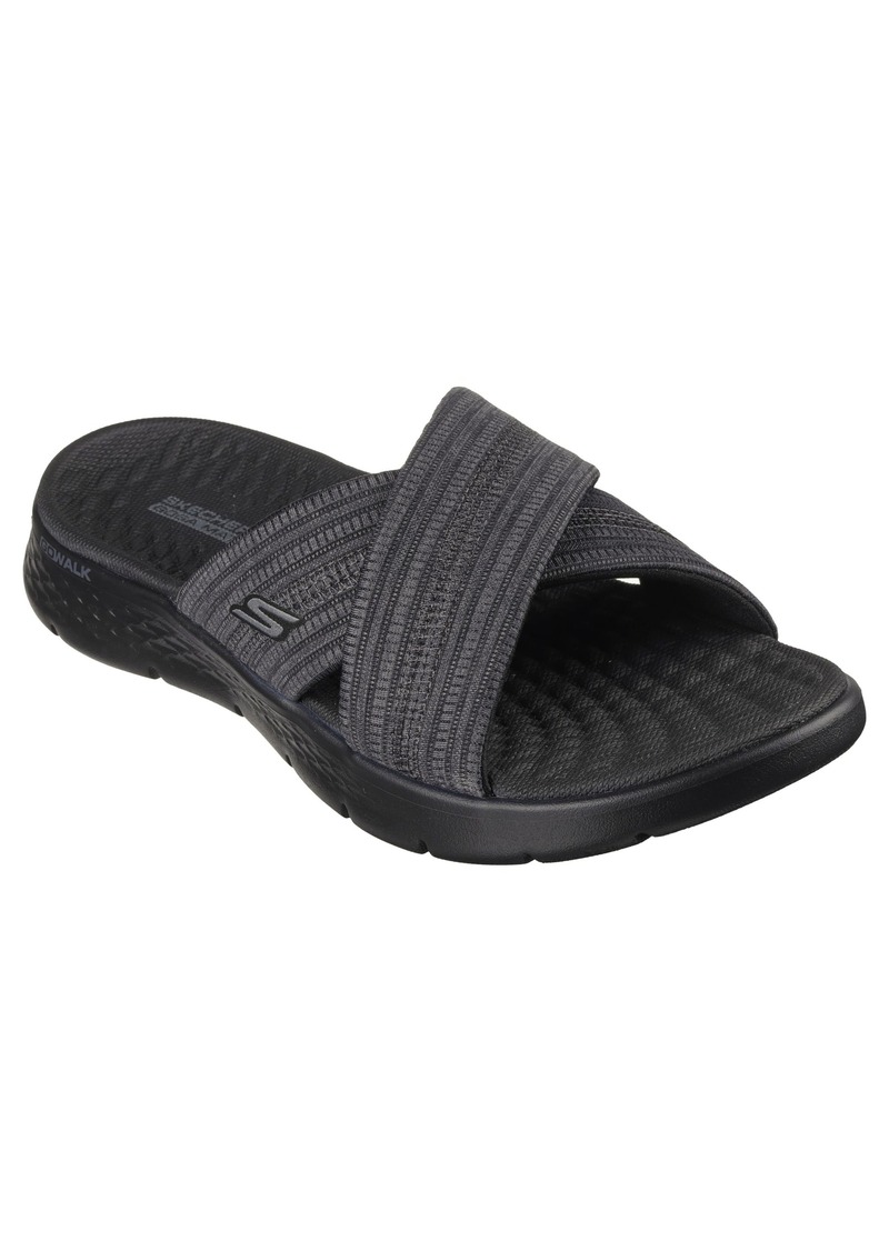 Skechers Women's Slide Sandal Black/Gray