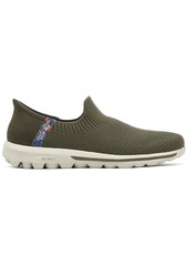 Skechers Women's Slip-ins: Go Walk Travel - Tahiti Sunset Walking Sneakers from Finish Line - Olive