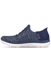 Skechers Women's Slip-ins: Summits - Dazzling Haze Casual Sneakers from Finish Line - Navy, Purple