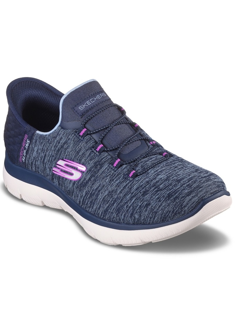 Skechers Women's Slip-ins: Summits - Dazzling Haze Casual Sneakers from Finish Line - Navy, Purple