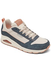 Skechers Women's Street Uno 2 Much Fun Casual Sneakers from Finish Line - WHITE/BLUE/LIGHT PINK