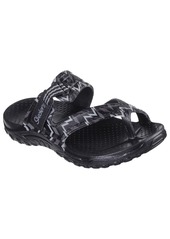 Skechers Women's Toe-Loop Sandal Black/Gray