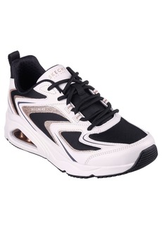Skechers Women's Tres-Air Uno - Street Shimm-Airy Casual Sneakers from Finish Line - White, Black, Gold
