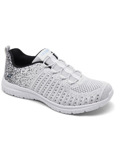 Skechers Women's Virtue Slip-On Walking Sneakers from Finish Line - black/white/gum