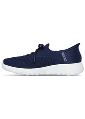 Skechers Women's Go Walk Joy - Abby Faux Lace Walking Sneakers - Navy