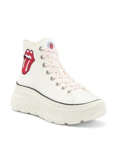 SKECHERS x Rolling Stones Funky Street Sing It Loud High Top Platform Sneaker