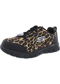 Skechers Sure Track Saivy Womens Animal Print Comp Toe Work and Safety Shoes