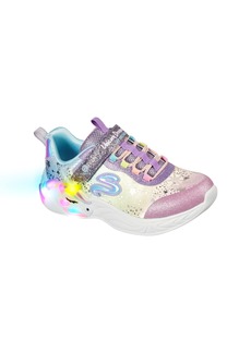 SKECHERS S-Lights Unicorn Dreams Glitter Sneaker in Lavender Multi at Nordstrom