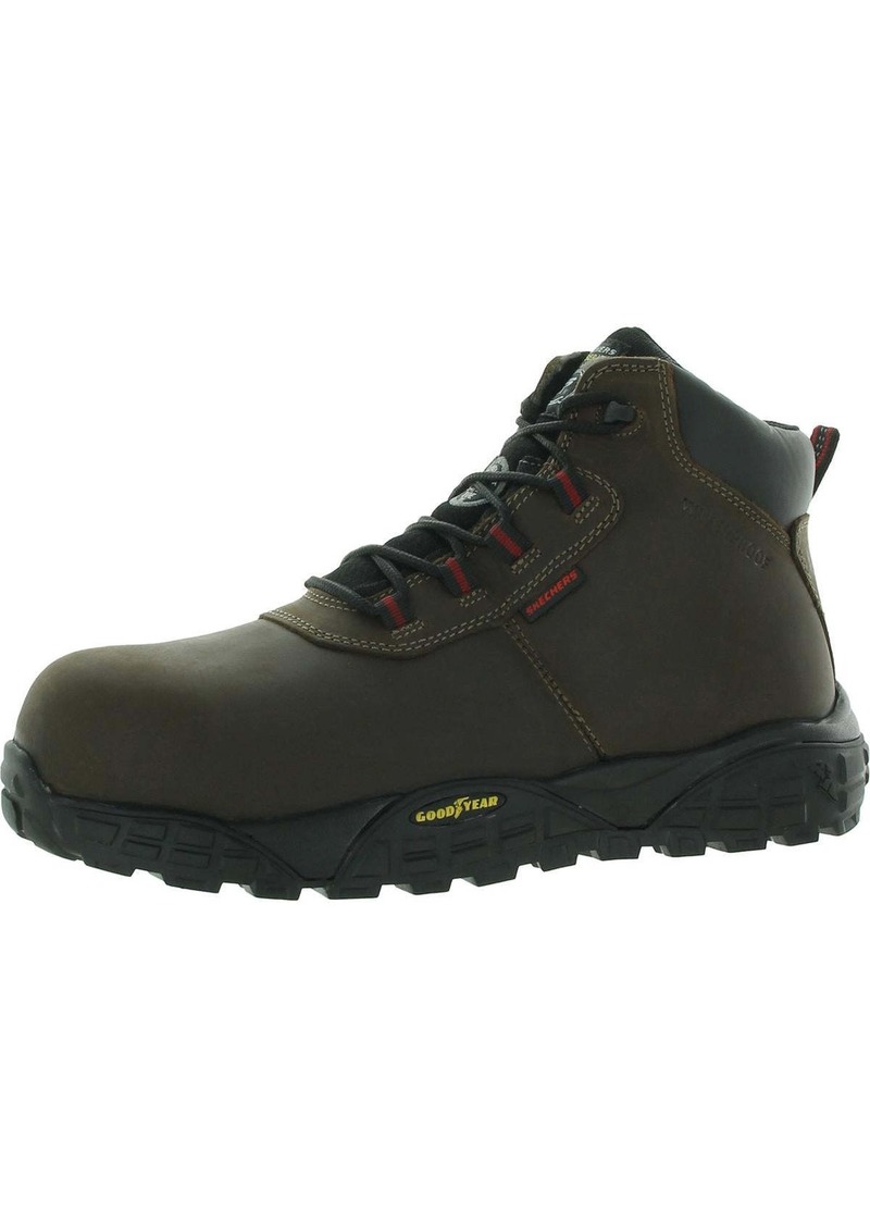Skechers Treadix Mens Leather Steel Toe Work & Safety Boot