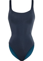 Skin Woman The Lana Reversible Open-back Swimsuit Midnight Blue