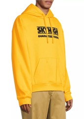 Sky Construction Logo Cotton Hoodie