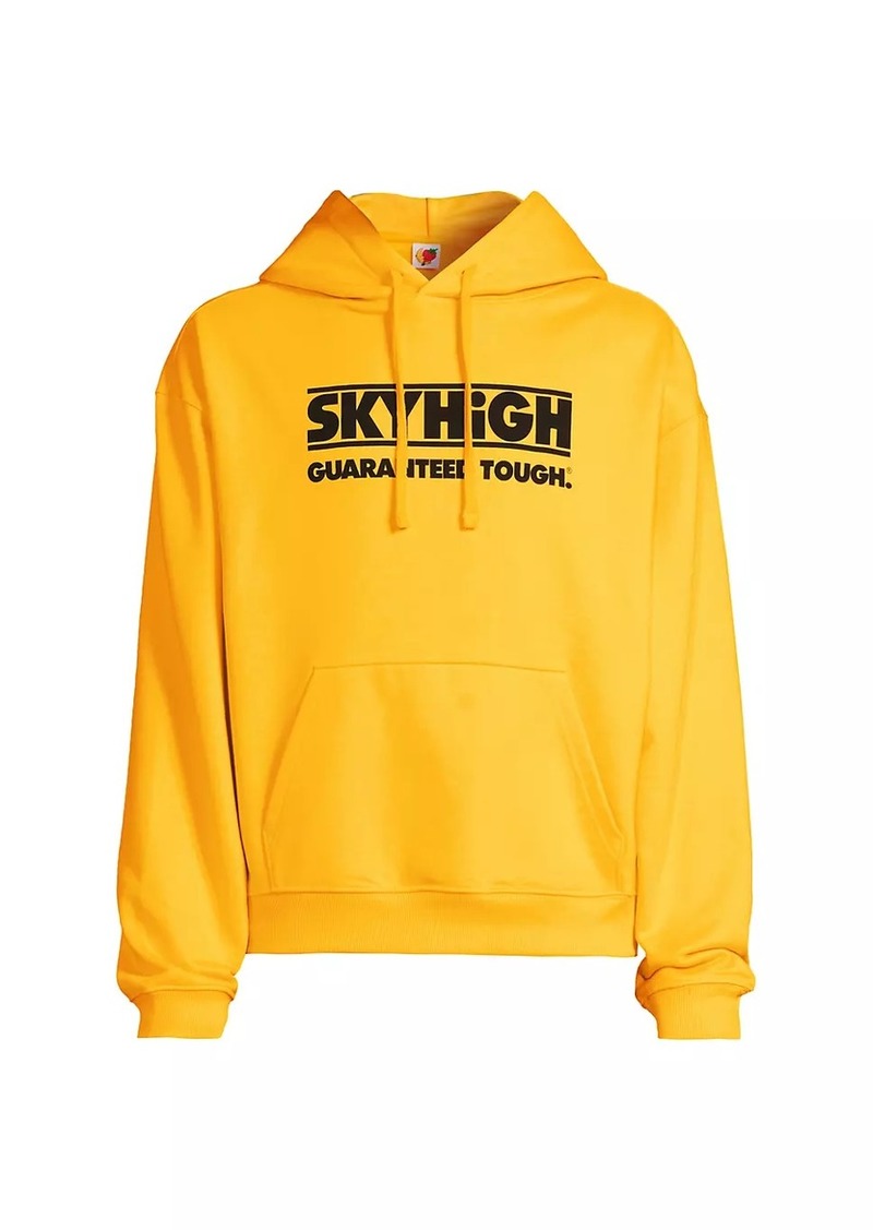 Sky Construction Logo Cotton Hoodie