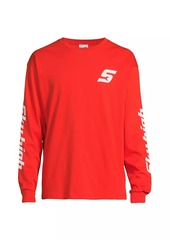Sky Construction Logo Cotton Long-Sleeve T-Shirt