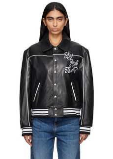 Sky High Farm Workwear Black 'Sky High Entertainment' Leather Jacket