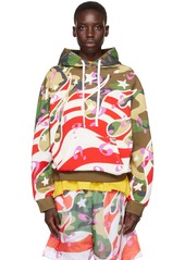 Sky High Farm Workwear Multicolor Flame Hoodie