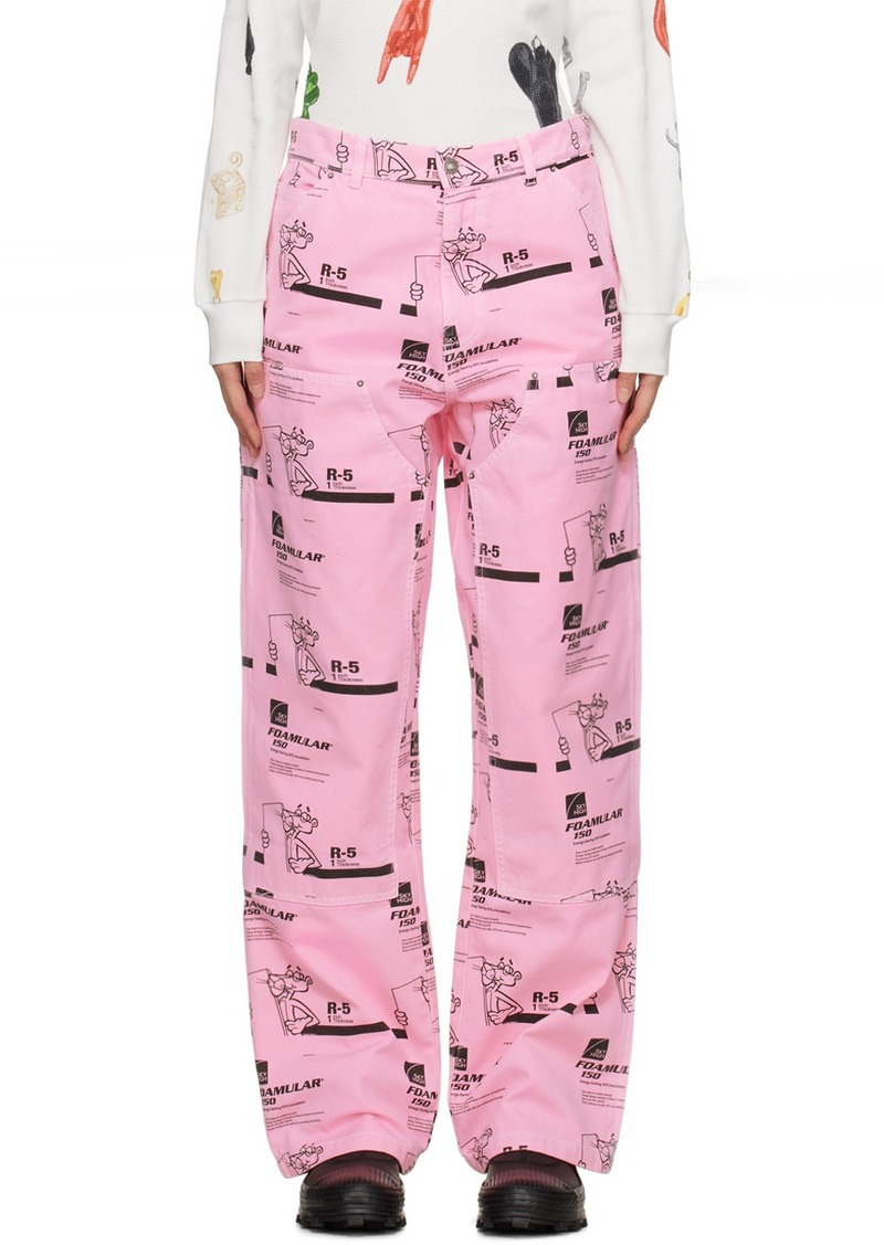 Sky High Farm Workwear Pink Insulation Jeans