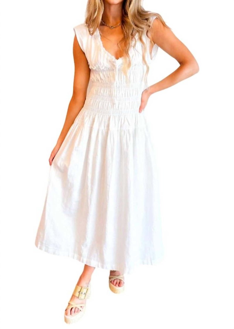 Sky Time For Summer Maxi Dress In White